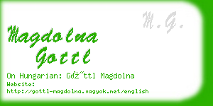 magdolna gottl business card